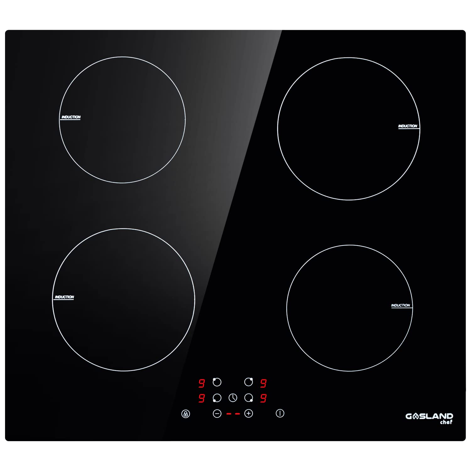 Buy 24 Inch Induction Cooktop, LAND Chef IH60BF 240V Electric Hob, Drop