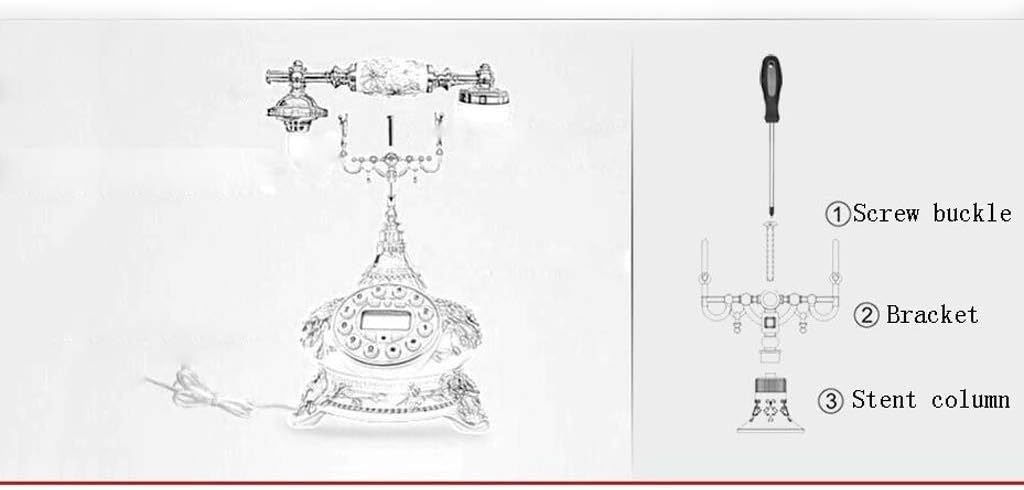 Telephone Antique Fixed Telephone High-end Luxury Home Retro Wired Landline Telephone for Home Hotel Home Decoration