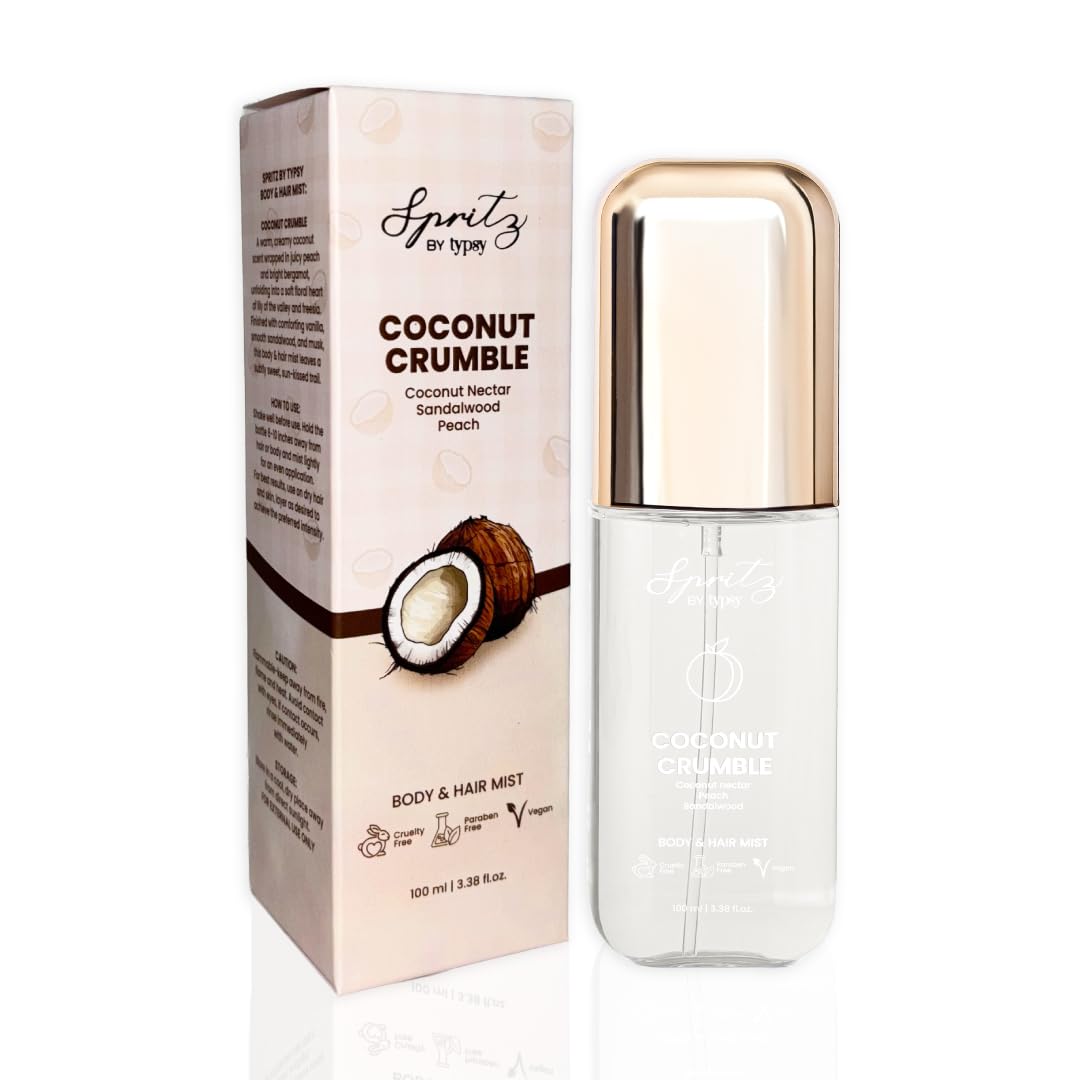 Body & Hair Mist- Coconut Crumble| Warm Creamy Coconut Bliss with Hyaluronic Acid |Long Lasting, Lightweight, Hydrating, Non-Sticky |Vegan & Paraben Free 100ml-image-21