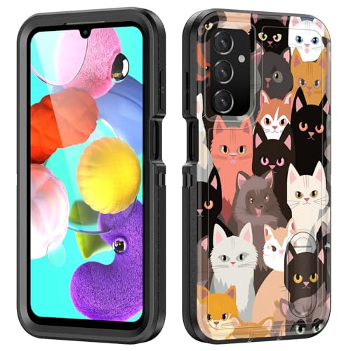 Coque Samsung Galaxy A15 5G antichoc 3 couches avec support arrière