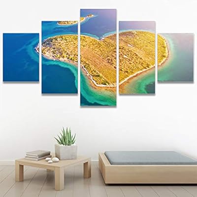 SIGNWIN 5 Panel Canvas Wall Art Modern Art...