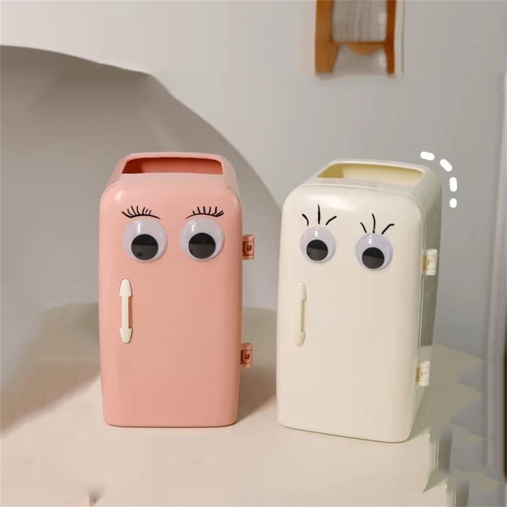 Portalápices para refrigerador Ins Student Cute Recipiente de Almacenamiento de Escritorio de Gran Capacidad papelería Multifuncional, portalápices (Argento como se Muestra)