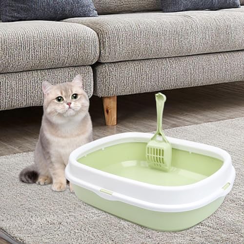 Bandeja sanitaria para gato con lados altos, verde miniatura 5