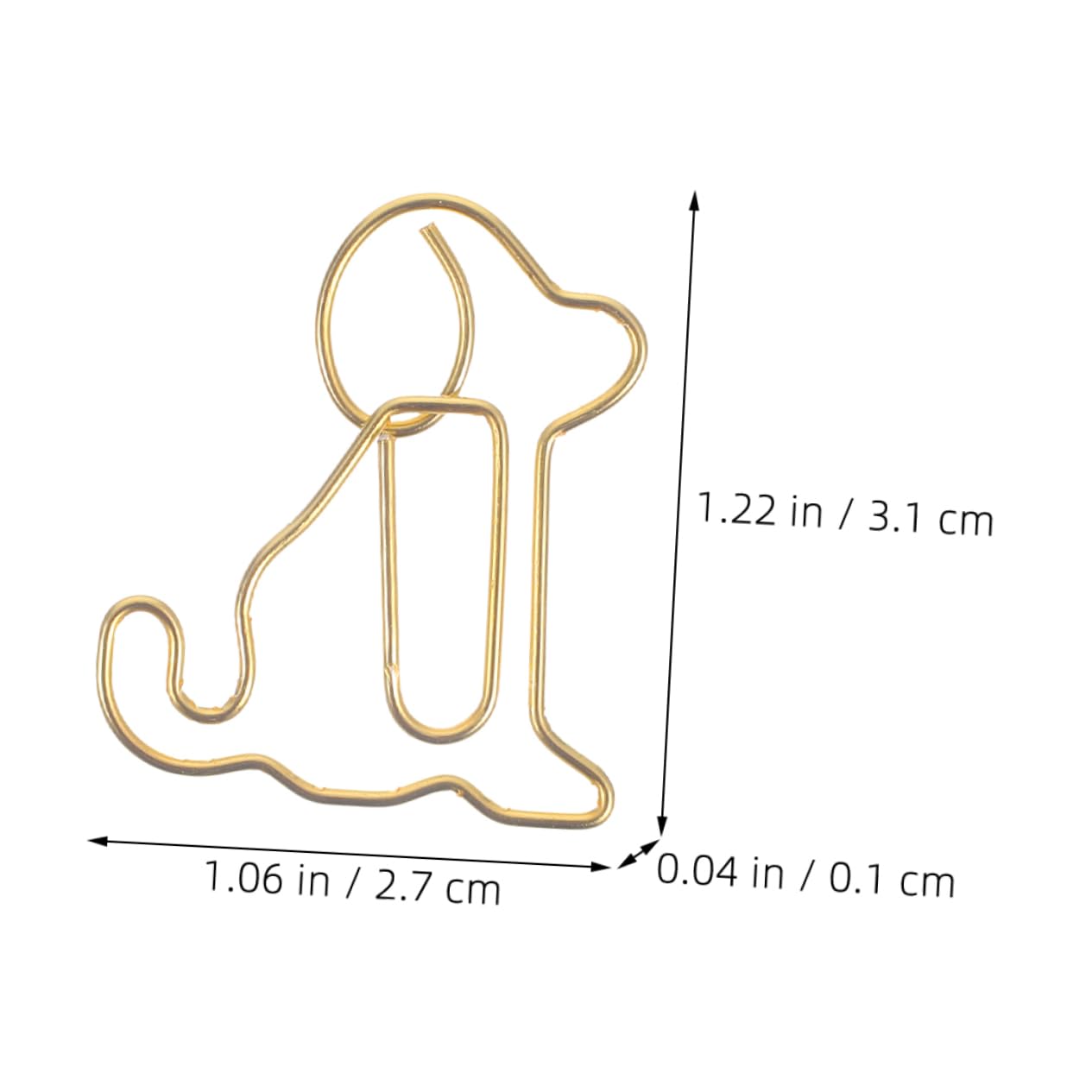 PRETYZOOM 5 Set Di Fermagli Per Carta in Metallo Set Di Fermagli Divertenti Set Di Piccoli Fermagli Per Ufficio Fermagli Creativi A Forma Di 100 Pezzi * 5