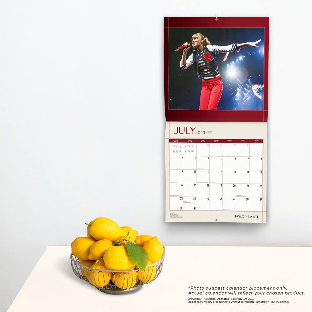 Taylor Swift OFFICIAL | 2023 12 x 24 Inch 18 Months Monthly Square Wall  Calendar | July 2022 - December 2023 | BrownTrout | Music Pop Singer  Songwriter Celebrity : Office Products - Amazon.com