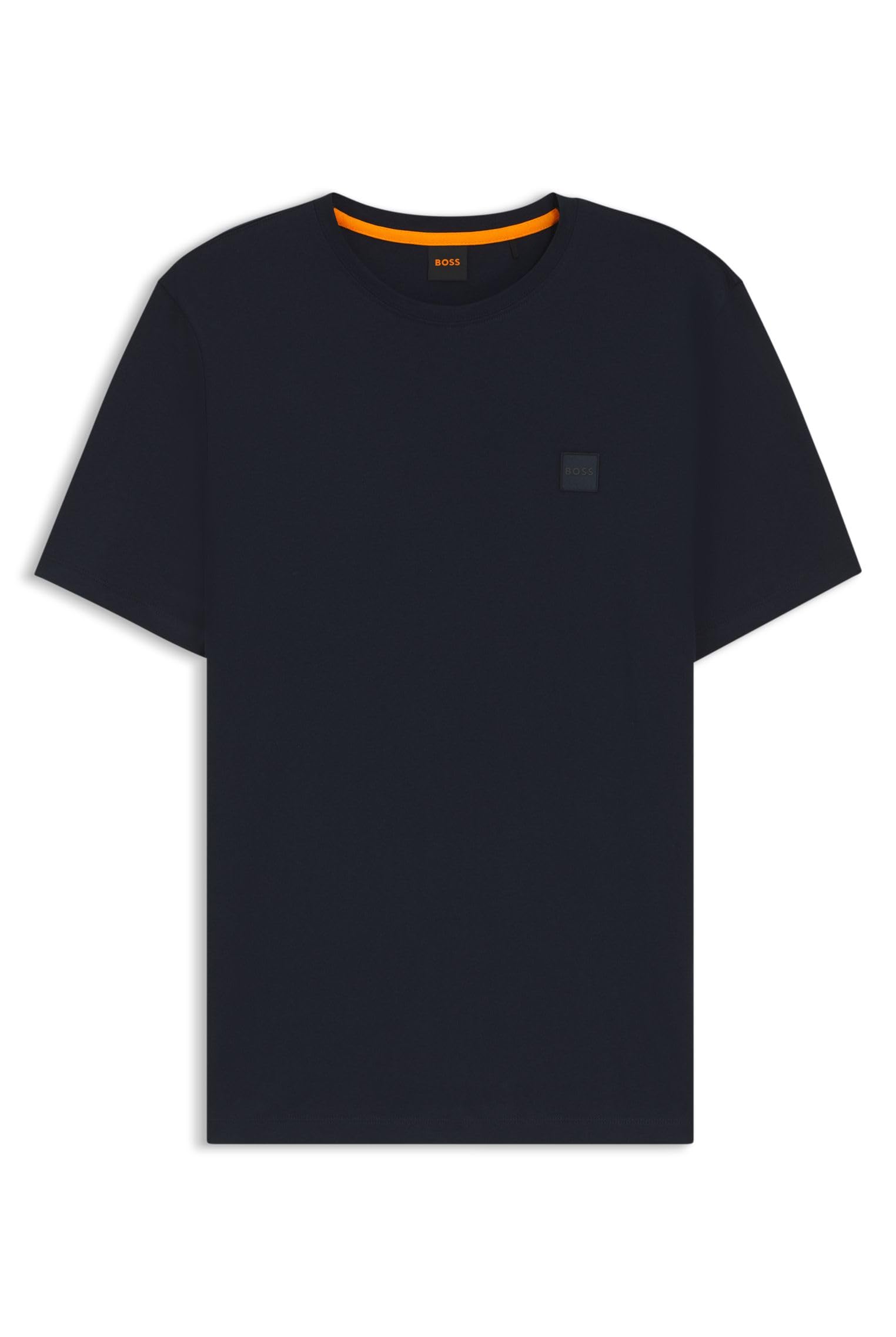 BOSS Herren Tales Relaxed-Fit T-Shirt aus Baumwoll-Jersey mit Logo-Aufnäher