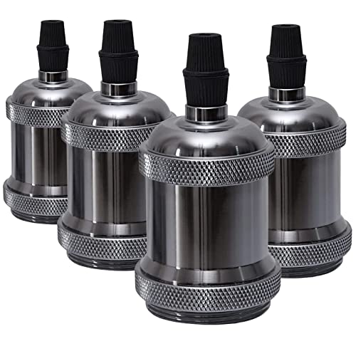 Sevenpers E27 Vintage Edison douille de support de lampe, 4 × douille de plafond base de lampe...