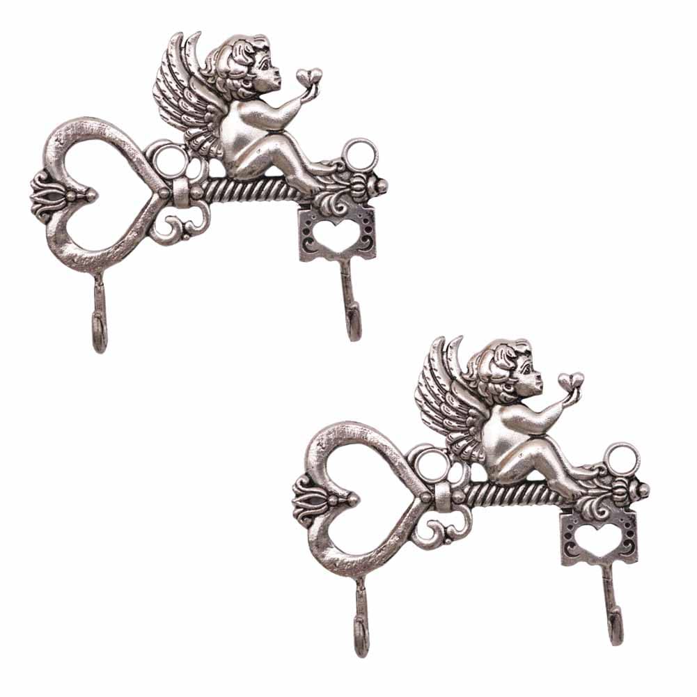 JfwuHap Coat Hooks for Wall, 2Pcs Cupid Wall Hooks Decorative Creative Tiger Coat Hooks/Heavy Hook, Hooks Mounted for Coat, Bag, Towel, Key, Hook Rack, Hanging Coats Bathroom Entryway