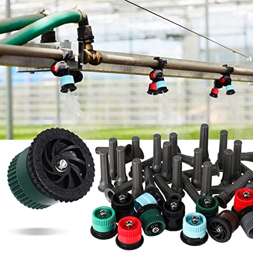 80 Pcs Variable Arc Nozzle 7 Type Variable Arc Nozzle Pop Up Sprinkler Head Adjustable Variable Arc Nozzle 360 Degree Rotating Spray Nozzle For Garden Lawn Sprinkler Irrigation System #TOP3