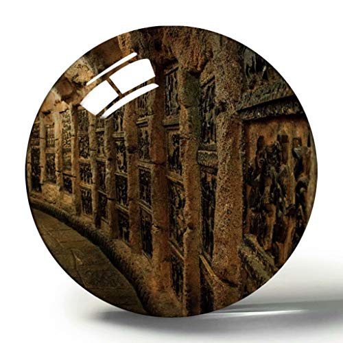 China Lijiang Dongba Nationality Blue Moon Valley 3D Fridge Magnet Souvenir Collection Travel Gift Circle Crystal Refrigerator Magnets