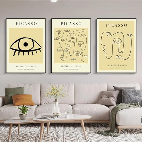 Affiche Picasso 50x70 cm déco rétro pour salon et chambre - 2