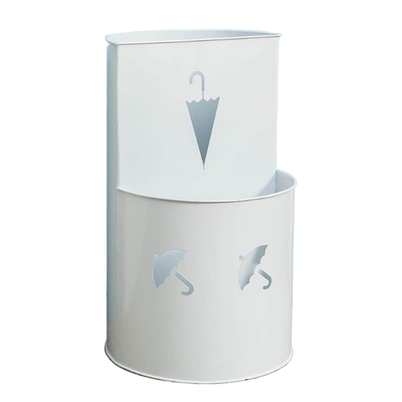 CJHFR472SG Umbrella Rack Indoor Umbrella Storage Rack, Holder Stand with Removable Drip Tray Office(White)