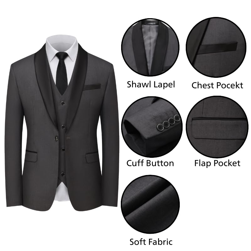 Mens Sport Coat Casual Blazer One Button Business Suit Jacket2