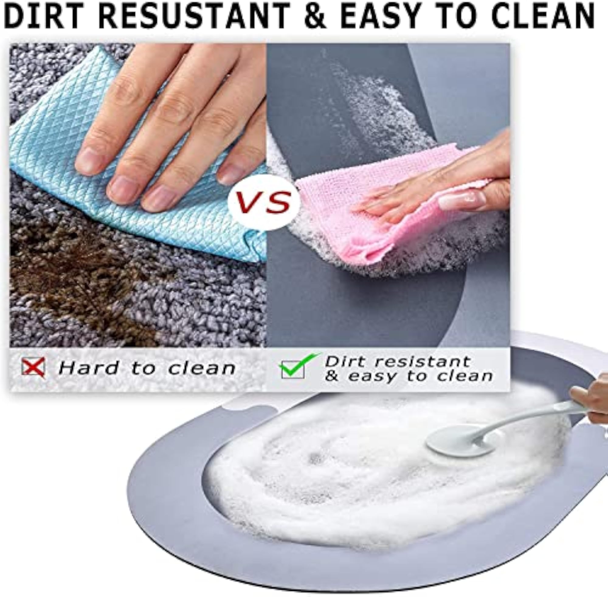 Bathroom Door Mat, Super Absorbent Quick Dry
