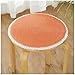 GHJL Stuhlkissen-Set Mit 2 Runden Hochhocker-Stuhlpolstern, rutschfest, Küche, Esszimmer, Sitzkissen, Barstuhl-Kissen-Set Mit Bändern (Color : Plush Orange, Size : 30cm)