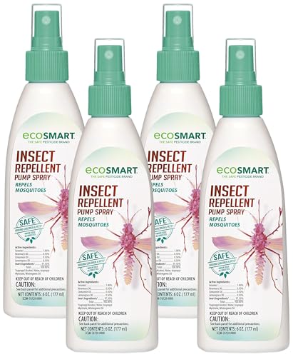 EcoSMART Insect Repellent, 6 oz. Pump Spray Bottle (Pack of 4)