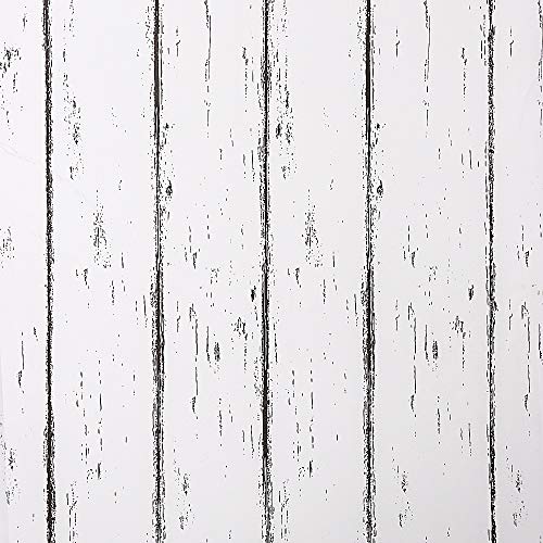 Papel pintado efecto madera blanco – vinilo autoadhesivo PVC- impermeable 45 cm -2 m