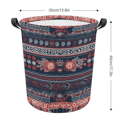 Panier à linge pliable de grande capacité avec sac imprimé