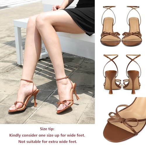 Image of iiimmu Women's Bow Heels 4 IN Stiletto Heeled Sandals for Women