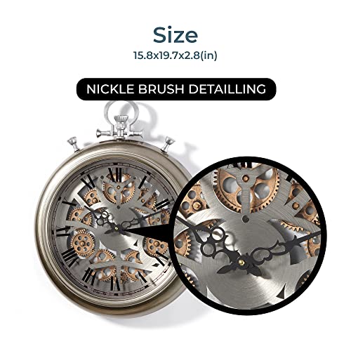 Giftcraft Vintage Pocket-Watch Style Wall Clock, Roman Numeral Time Piece For Wall Mount, Elegant Wall Clocks For The Home Or Office, Clock Wall Decor #TOP5