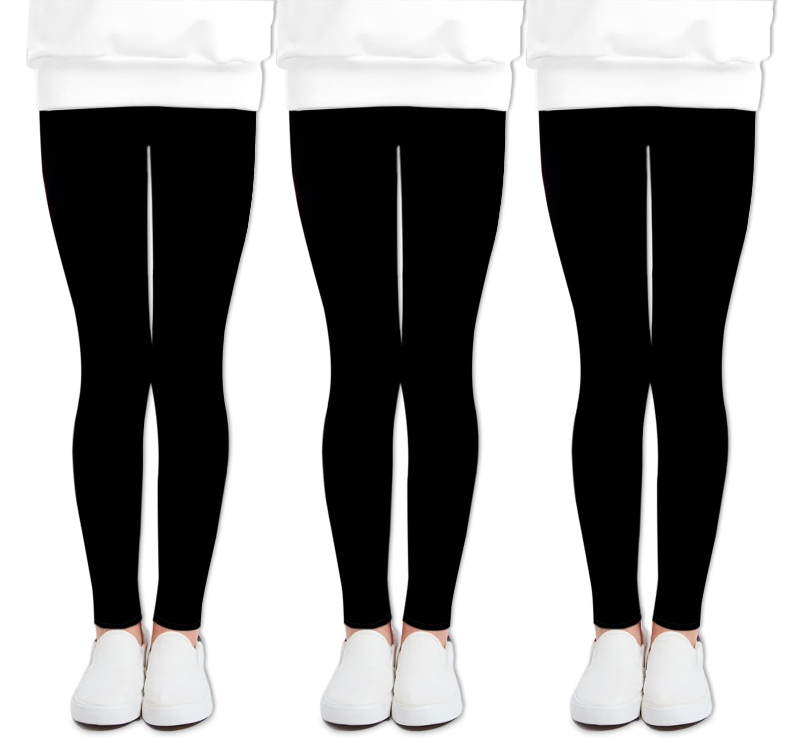 LUOUSE Multipack Cute Printed Girls Stretch Leggings Ankle Length 4-13 Years