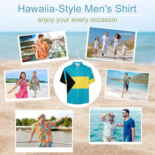 Chemise drapeau décontractée homme manches courtes été - 5