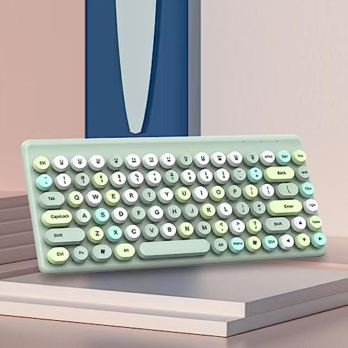 Combo de teclado y ratón inalámbrico sin enredos con ergonomía de 86 teclas 6