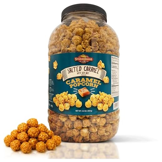 Stonehedge Farms Salted Caramel Popcorn Tub, 32oz