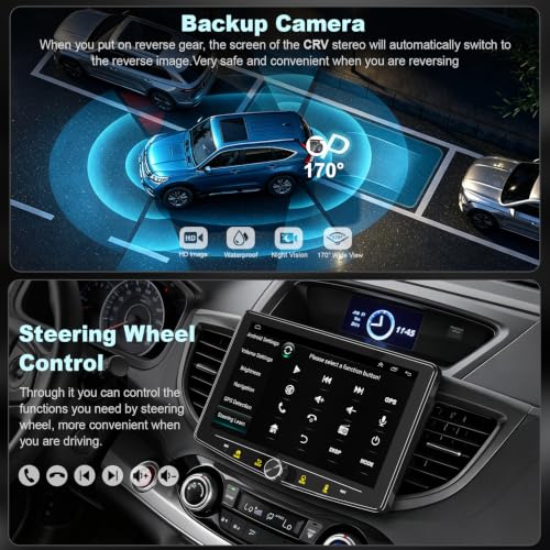 Image of Android 15 + 128GB Car Radio Stereo for Honda CRV 2012-2016