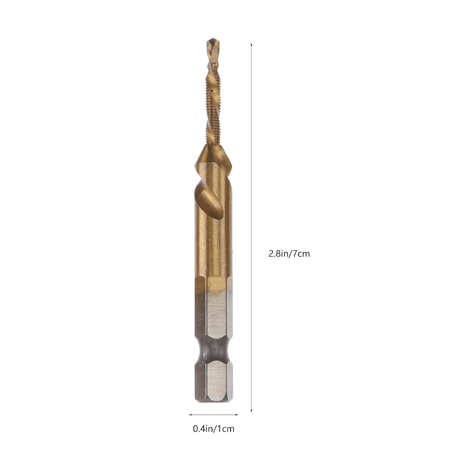 CHILDWEET High-Speed Steel Masonry Drill Bit and Tap Drill Bit Set Metric with 6 Sizes for Precision Threading and Woodworking