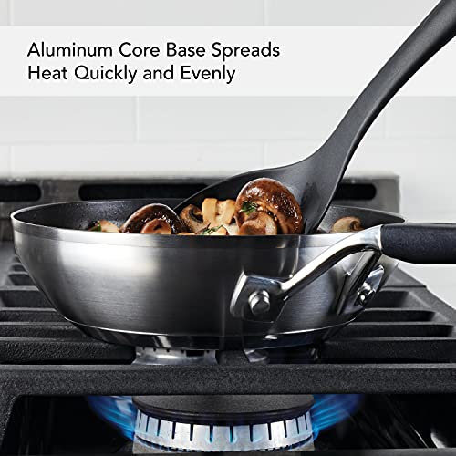 Kitchenaid Stainless Steel Nonstick Frying Pan/Skillet, 8 Inch, Brushed Stainless Steel #TOP2