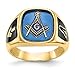14-karatowe żółte złoto męski masoński mason mason pierścionek rozmiar 10,00 mężczyzna elegancka biżuteria dla taty męskie prezenty dla niego