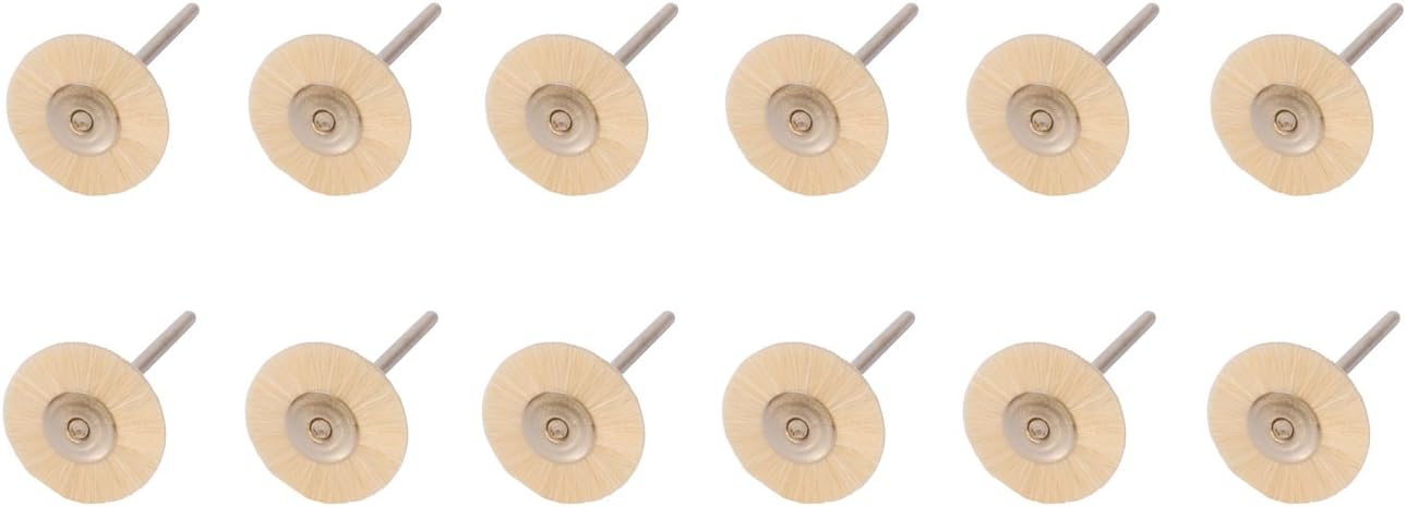 Pack of 12-1 Extra Soft Bristle 3/32 Mandrel Jewelry Making Metal Finishing Polishing Rotary Mounted Brush Set
