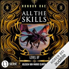 Diseño de la portada del título All the Skills - Level Up. Ein LitRPG-Fantasy-Abenteuer.