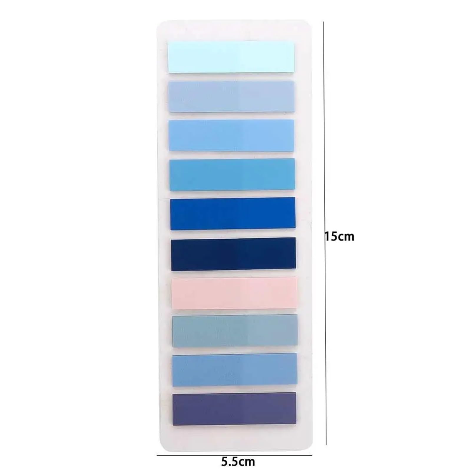 Sticky Notes - 10.000 fogli/50 quaderni, trasparenti, impermeabili, colore: viola