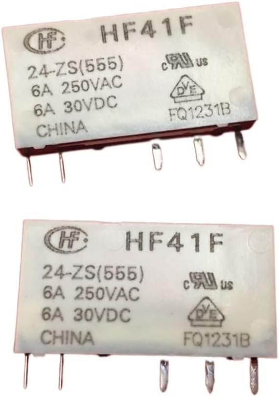 Relay 10pcs HF41F-24-ZS HF41F 24-ZS 5PINS 6A250VAC/30VDC 24VDC Power