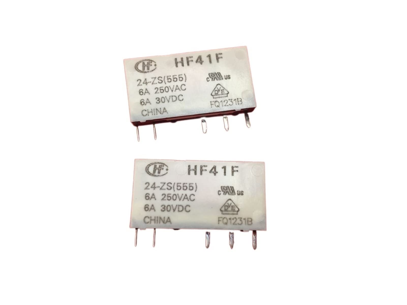 Relais HF41F 24-ZS 5PINS 6A relais de puissance 24VDC 250VAC pour carte électronique