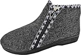  Lusy011 WARME Hausschuhe *Grafit* Gr.36, 37, 38, 39, 40, 41 Schurrwolle+WollFILZ (Made in Poland 30-10-4-50) (40 EU)