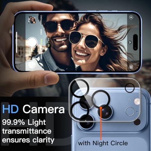 Image of JETech Camera Lens Protector Guard for iPhone New Pro, 3-Pack