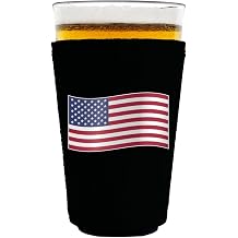 World Countries Flag Pint Glass Coolie United States