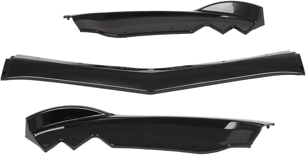 FINDAUTO PP Car Front Lip Body Kits Fits for 2015-2018 for Cadillac ATS Glossy Black Front Bumper Lower Lip Splitter Spoiler