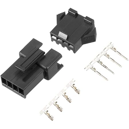 100 Paires De Connecteurs Mâle/Femelle 3 Broches 2.54mm - Boîtier Plastique, Bornes à Sertir - Uxcell