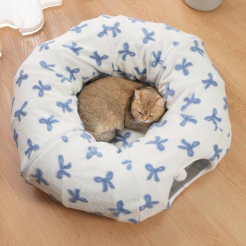 Cama donut para gatos tipo casa interactiva lavable de diseño modular 4