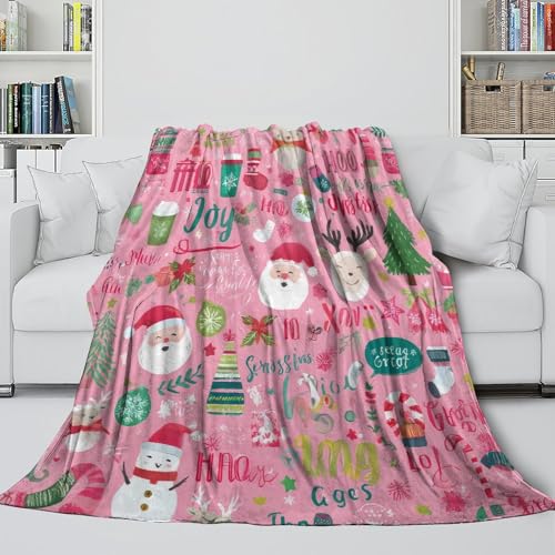 Plaid Noël microfibre toutes saisons grand format couverture lavable - 6