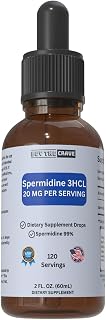 Spermidine Liquid Drops – 20mg per Serving – Cellular Health & Longevity Support – Fast-Absorbing Formula – 2 fl oz Dropper Bottle – Non-GMO, Vegan, Sugar-Free