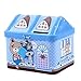 Produktbild LF stores Sparbüchsen Metall-Haus-Form Piggy Bank Münze Safe Storage Box Kind Piggy Banks Key Lock-Geld-Kasten Spardosen (Color : Blue)
