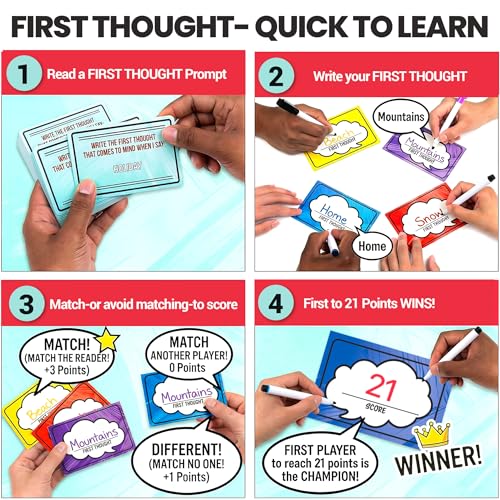FIRST THOUGHT Juego de Mesa Familiar para 4-8 Jugadores miniatura 3