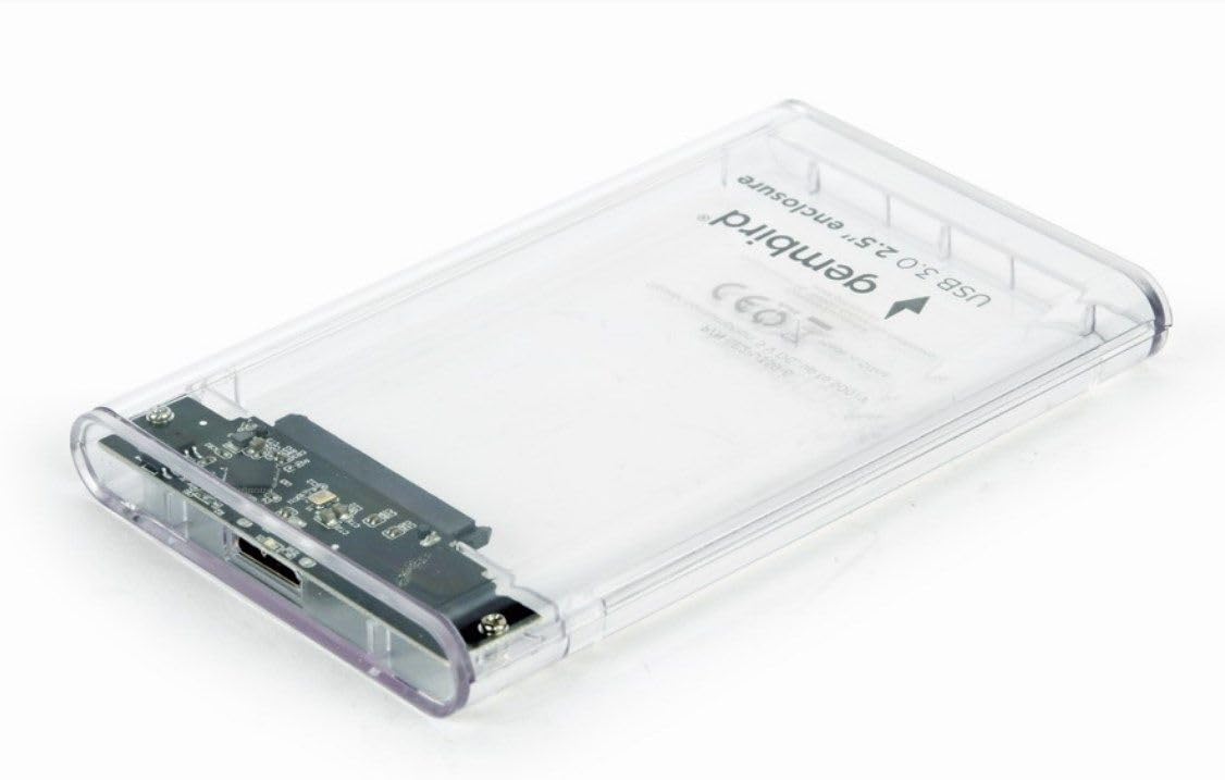 Gembird Carcasa 2.5" USB3.2 Transpare.Bolsa Trans.