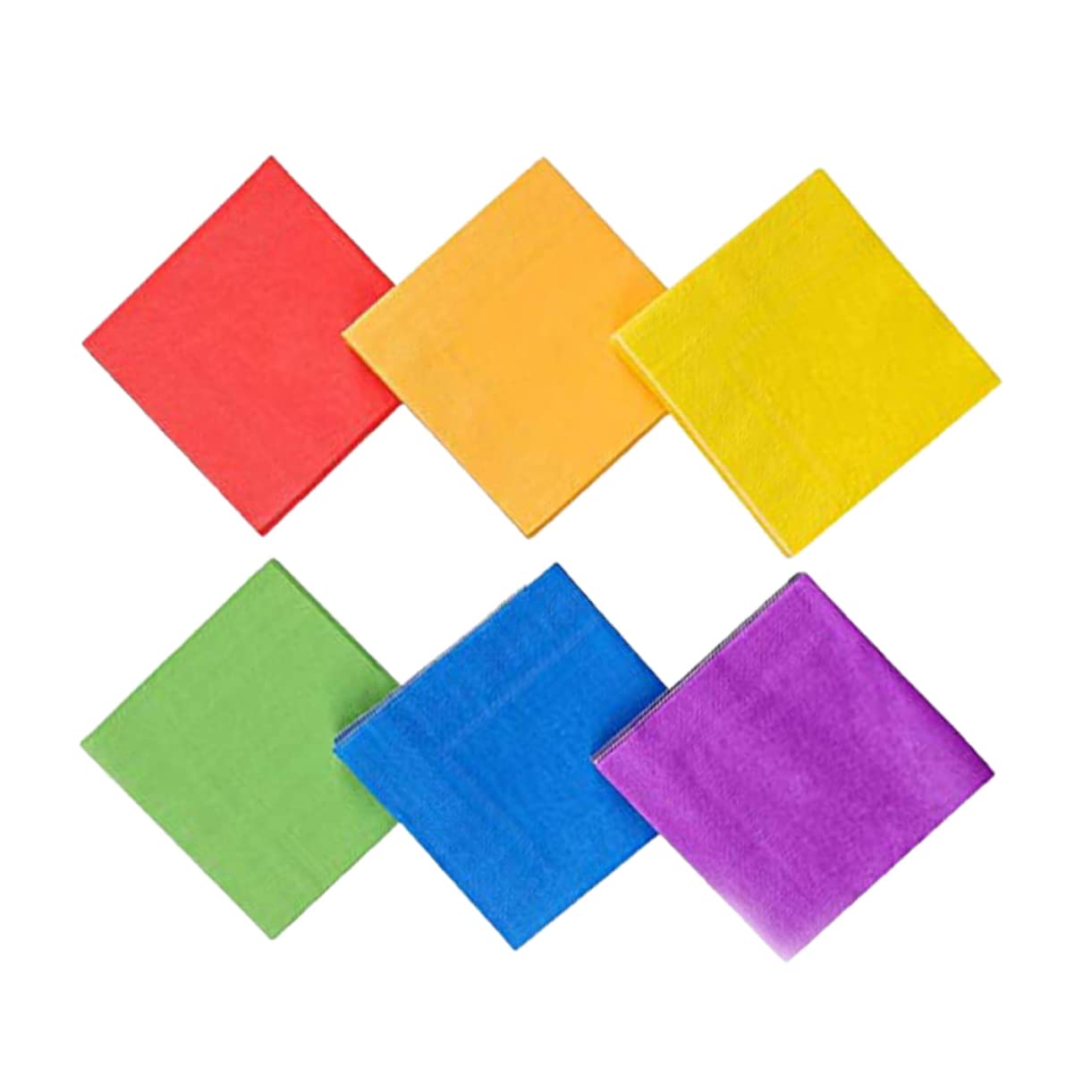 Serviettes colorées en papier lot de 120 pièces simples jetables pour banquet