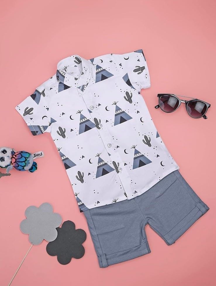 Image of dimension Unisex Child Shirt and Short Set